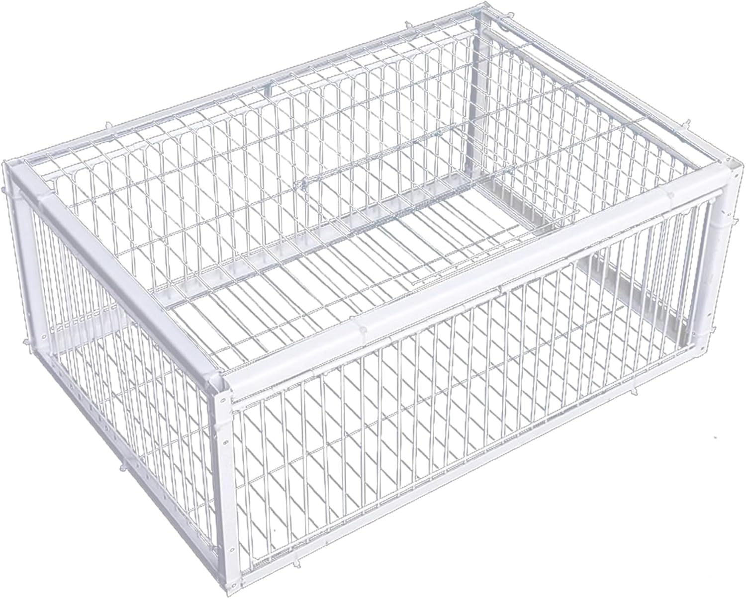 Metal Pigeon Trap with One-Way Entries & Skylight, Bird Cage for Farms & Gardens/16x12x10 Inch