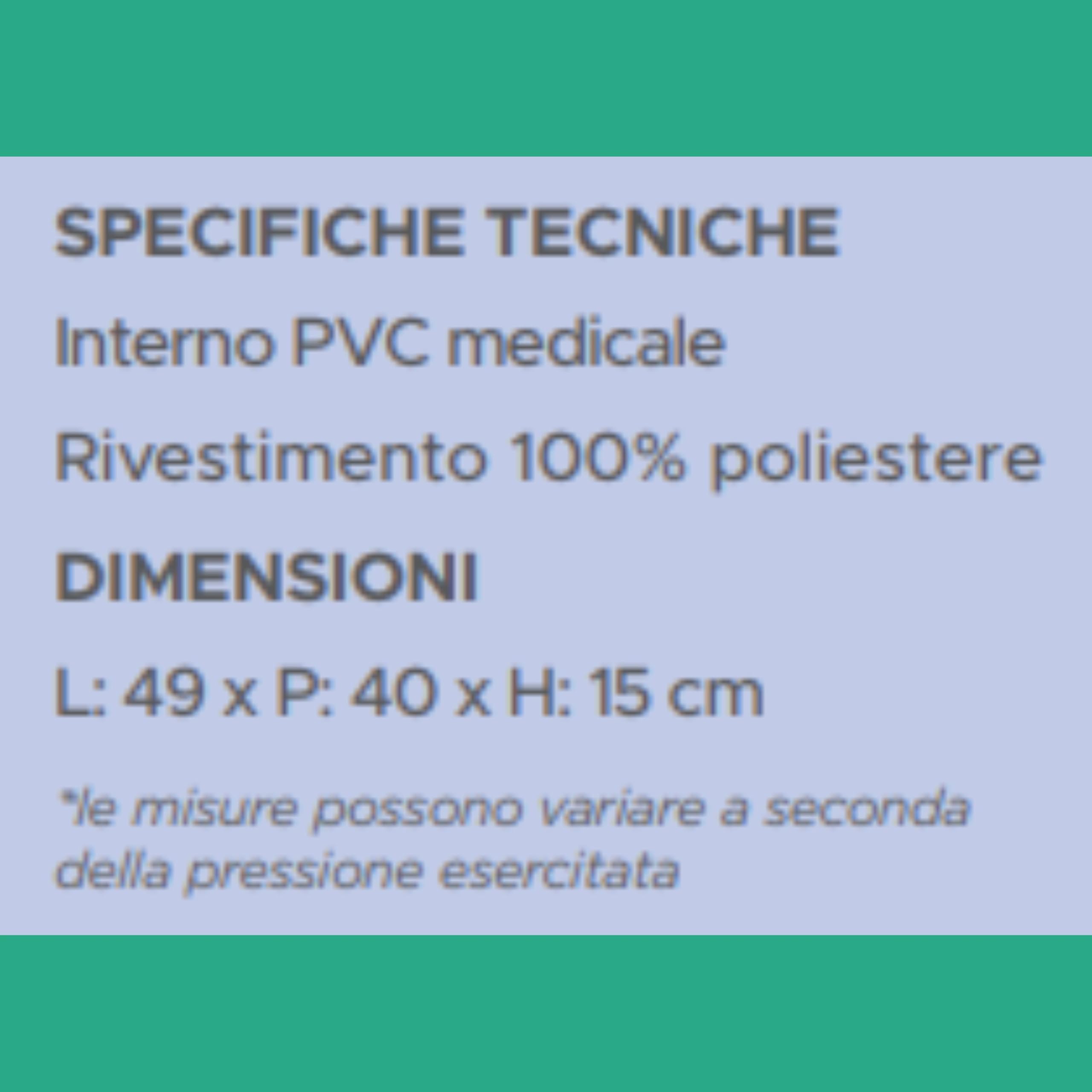 Cuscino Girapaziente Gonfiabile con Maniglie, Dispositivo per Movimentazione Pazienti - Dimensioni 49 x 40 x 15 cm