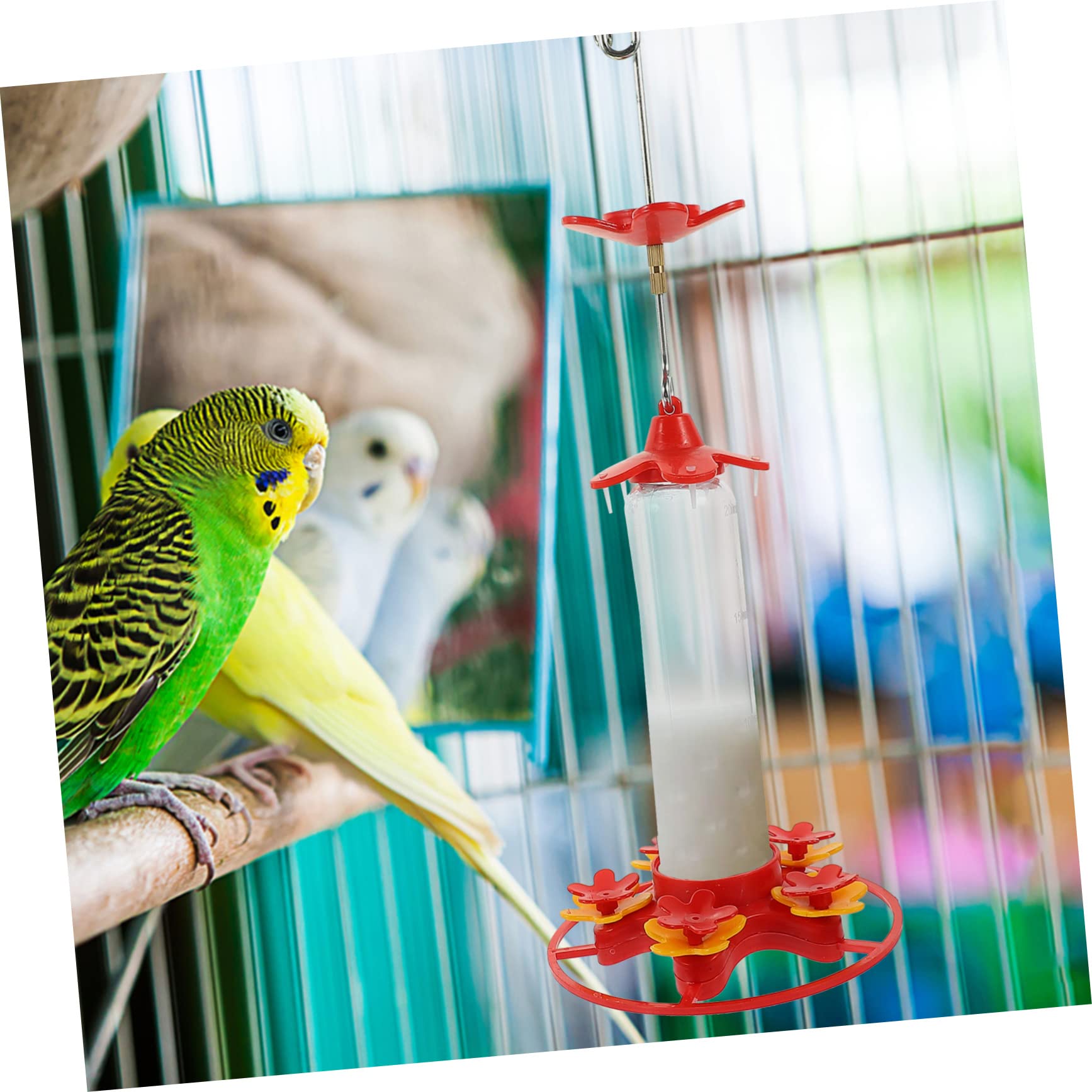 POPETPOP 2 Piezas Comedero Colgante para Pájaros Bebedero Colibrí Decoración De Patio Botella De Agua De Pájaro Comedero para Colibríes Al Aire El Pájaro Planchar Comida De Pajaro