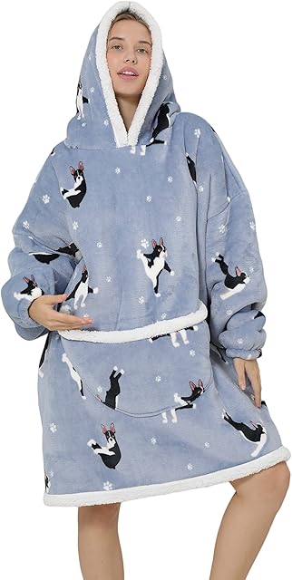 Ruiuzioong Oversized Hoodie Sweatshirt Blanket,Super Soft Warm Comfortable Blanket Hoodie, For adults, woman and girls