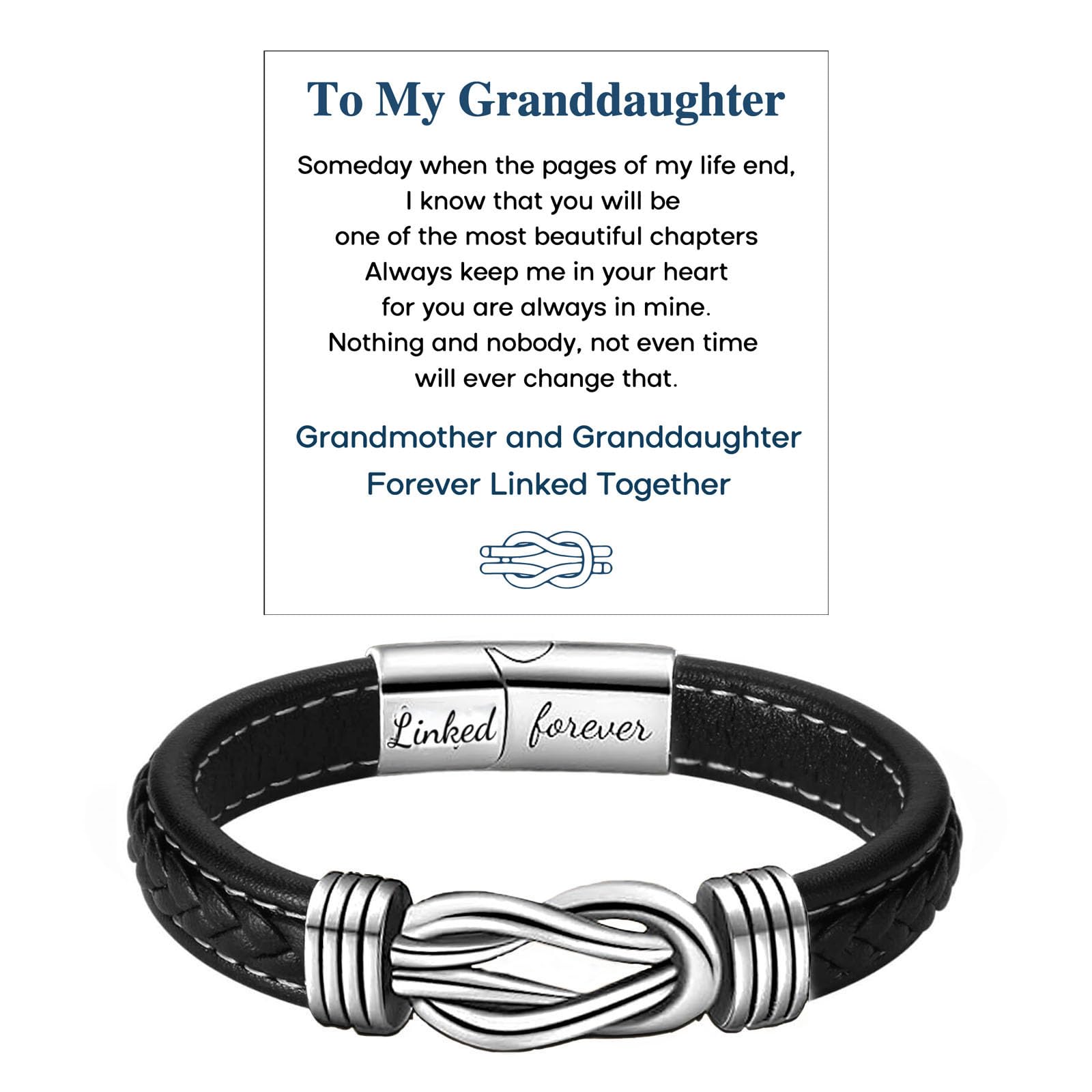To My Daughter Bracelet Grandmother-Granddaughter Infinity