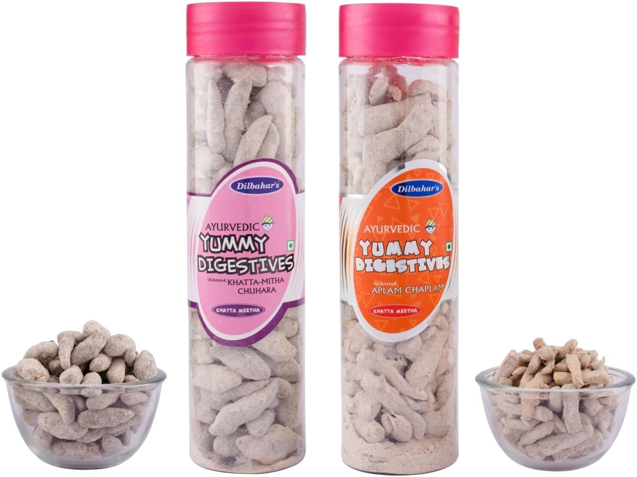 Khatta Mitha Chhuhara & Aplam Chaplam (Pack of 2) 100Gm Each