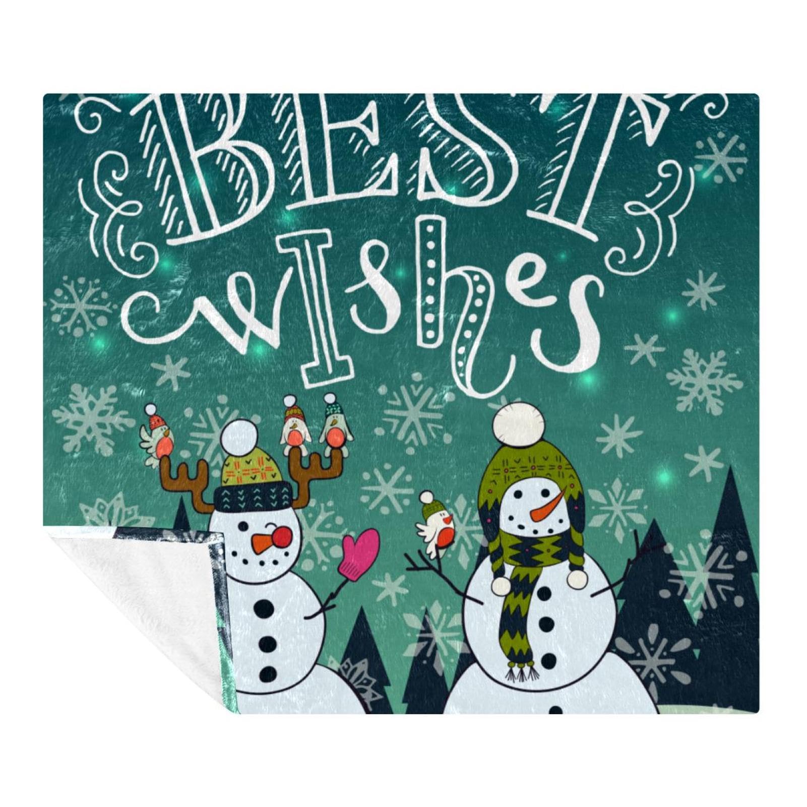 Couverture polaire bonhomme de neige pour des soirées cocooning sur le canapé