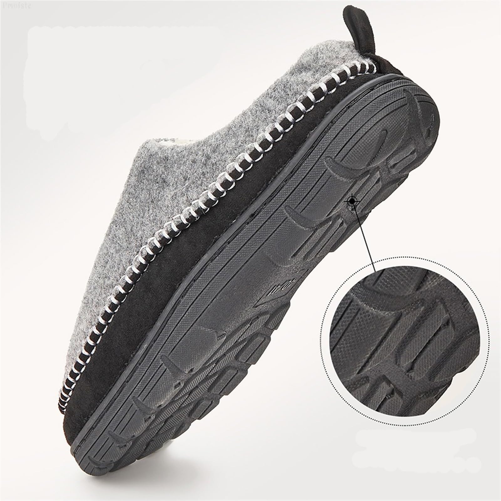 Pantofole da uomo in cotone Pantofole da casa for uomo Fuzzy Warm Patchwork Cucito Memory Foam Soggiorno Scarpe Pantofola invernale in peluche