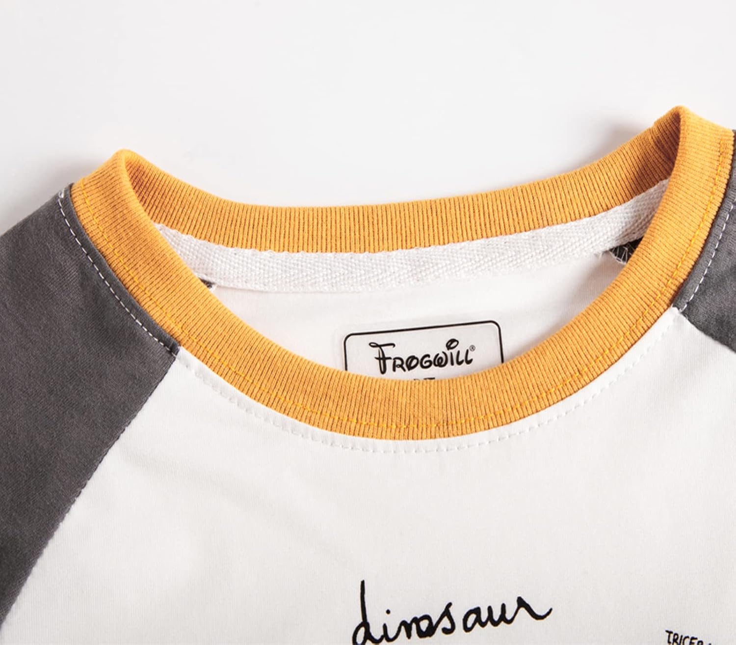 Julerwoo Boys Cotton Long Sleeve T-Shirt Dinosaur Printed Crewneck Shirts Tops for Toddler Kids - Image 3