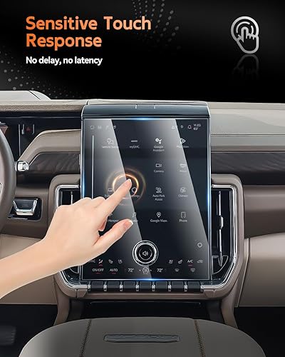 Vista 323 de CDEFG Cristal templado para Chevrolet Silverado/GMC Sierra 2025, pantalla táctil de 13.4 pulgadas, accesorios para Chevy Silverado/Sierra 1500