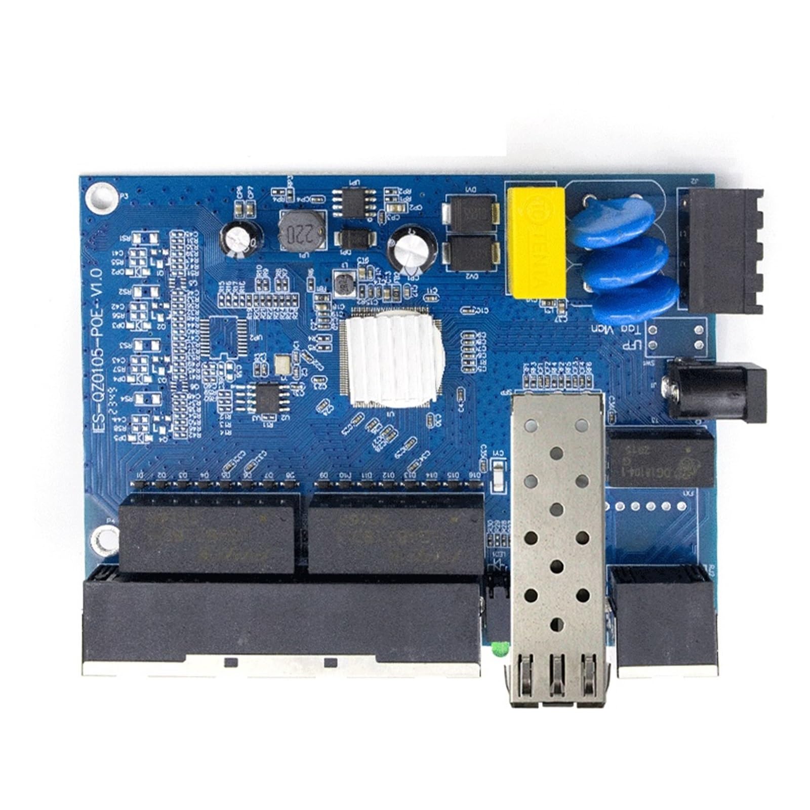 OSHZIKJII 1000-*M Switch Ethernet Industrial 5 Port Rj45 Gigabit Internet Network 1000-/Mbps Switch(With SFP Module)