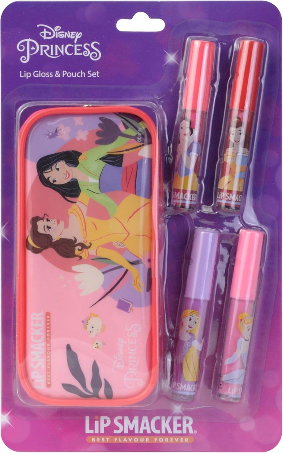 Lip Smacker Disney Princess Lip Gloss Set, Colorful Makeup Giftset for