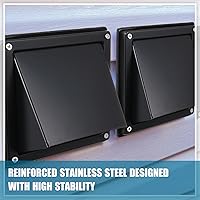 Vista 5 de Gisafai Cubierta de Ventilación de Secadora de 4 Pulgadas para Exteriores con Pantalla de Acero Inoxidable, Cubierta de Ventilación de Escape