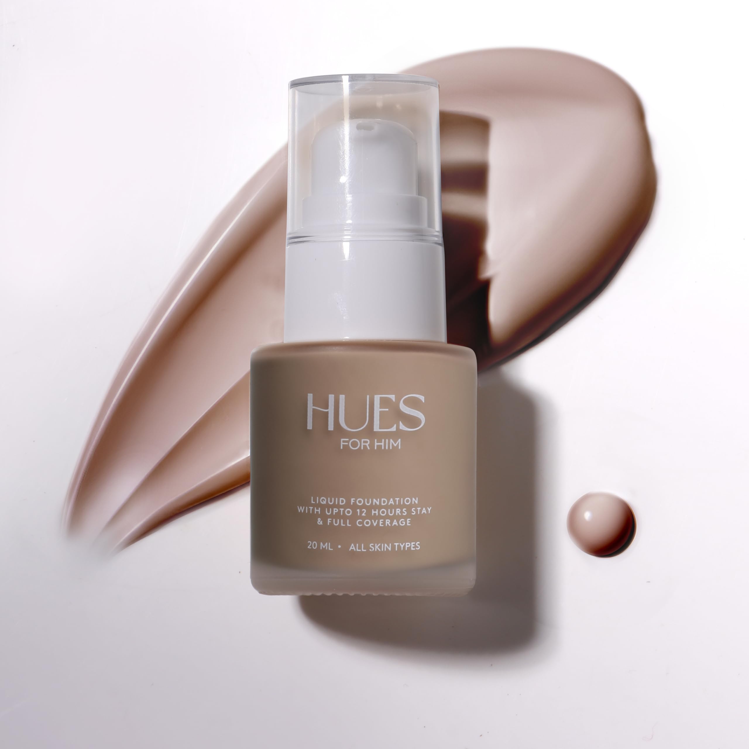 Men Full-Coverage Foundation Mens Face Moisturizer Cream, Face Makeup for All Skin Types, Evens Skin Tone, Oil Control and Cover Flaws, Natural 240 (Golden Bronze), 20ml