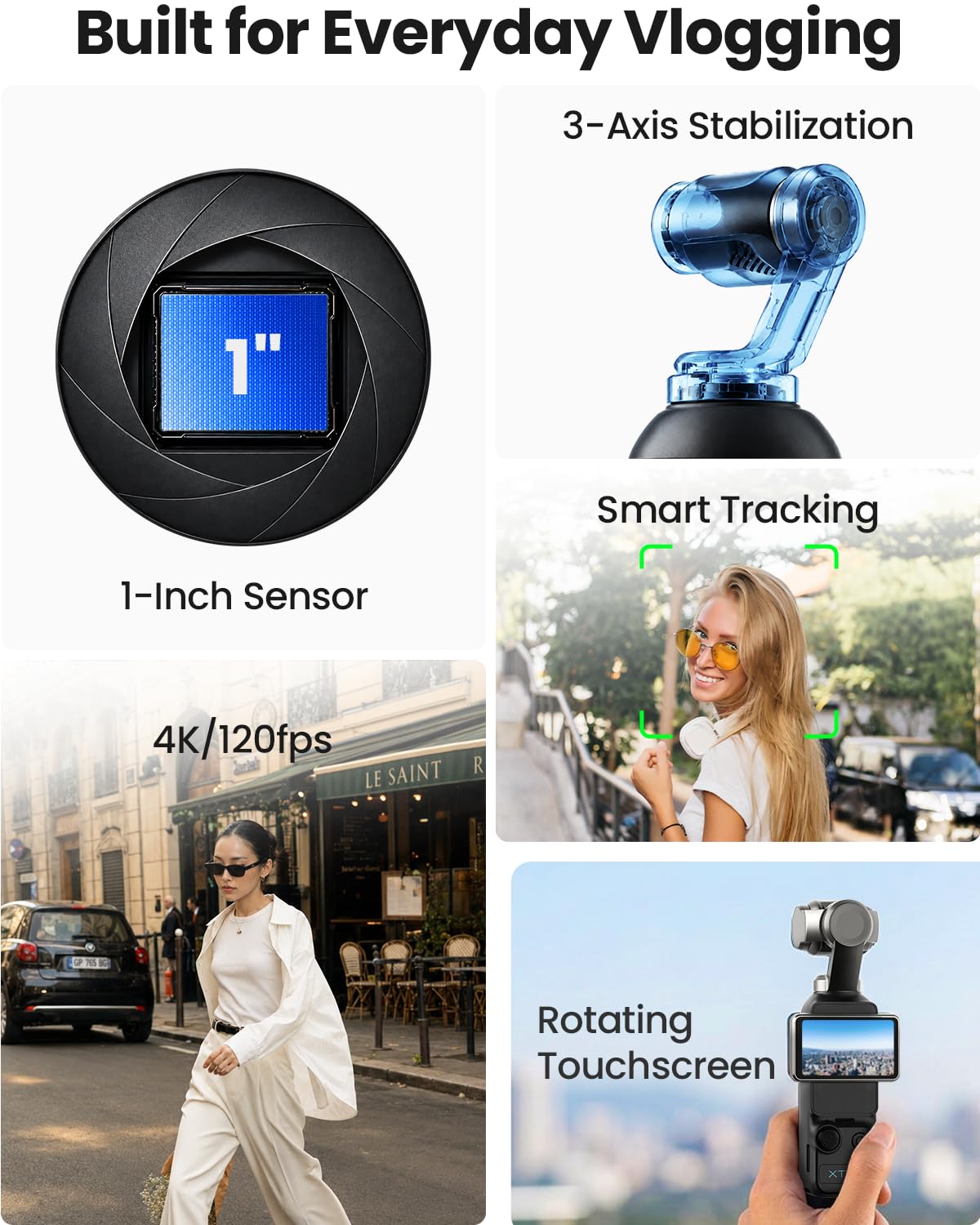 Amazon | エクストラミューズ、1インチCMOS&4K/120fpsビデオ付きVlog