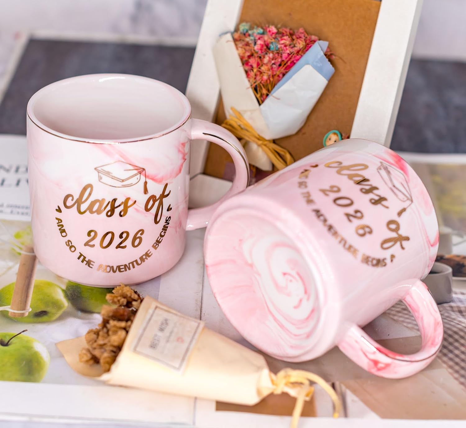 Graduation Gifts for Her Women Daughter Sister Bestie - Cute Class of 2026 Coffee Mug - Novelty Senior Night Birthday Christmas Gits for College Master Phd 2026 - Image 2