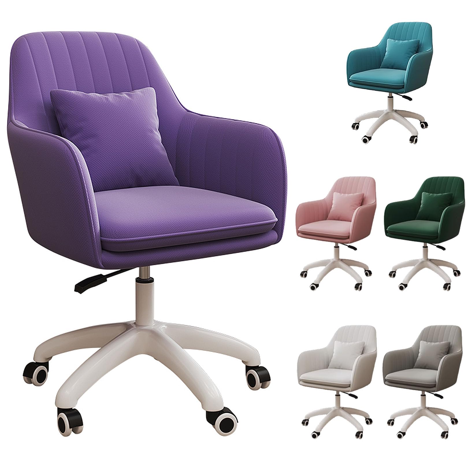 Chaise de bureau en velours réglable pour soulager le mal de dos