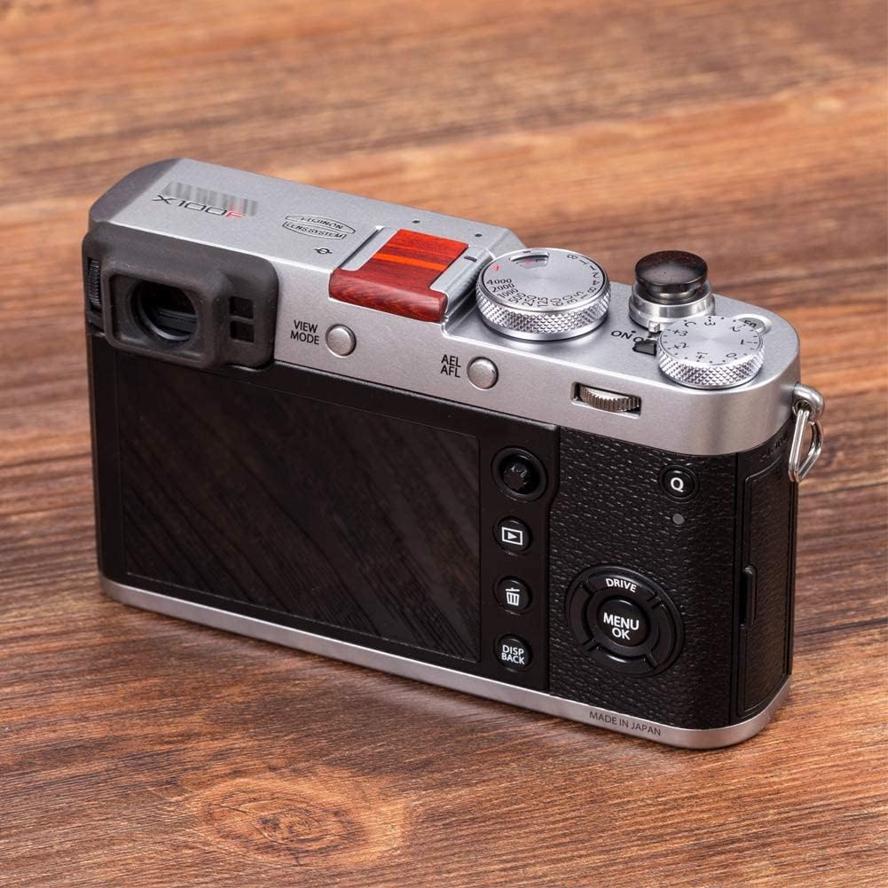 Wood Hot Shoe Cover, Shutter Release Button Compatible with Fujifilm X-T30 X-T3 X-T4 X100T X100s X100F
