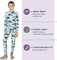 Vista 110 de Rocky Ropa interior térmica para niños, ropa interior larga para niños, capa base para clima frío/esquí Jade