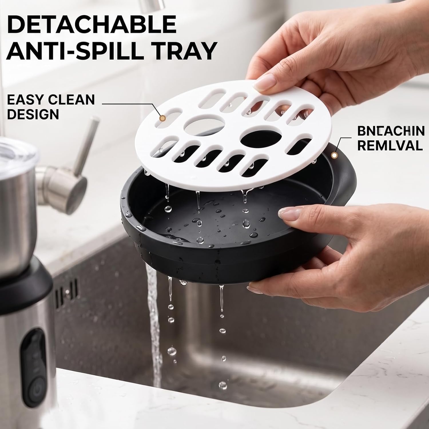 Drip Tray Replacement Compatible with Formula Maker, Easy-to-Install Bottle Grill and Drip Tray Set, Detachable and Easy-to-Clean, Anti-Spill Design, Fits Pro Models (white) (White)