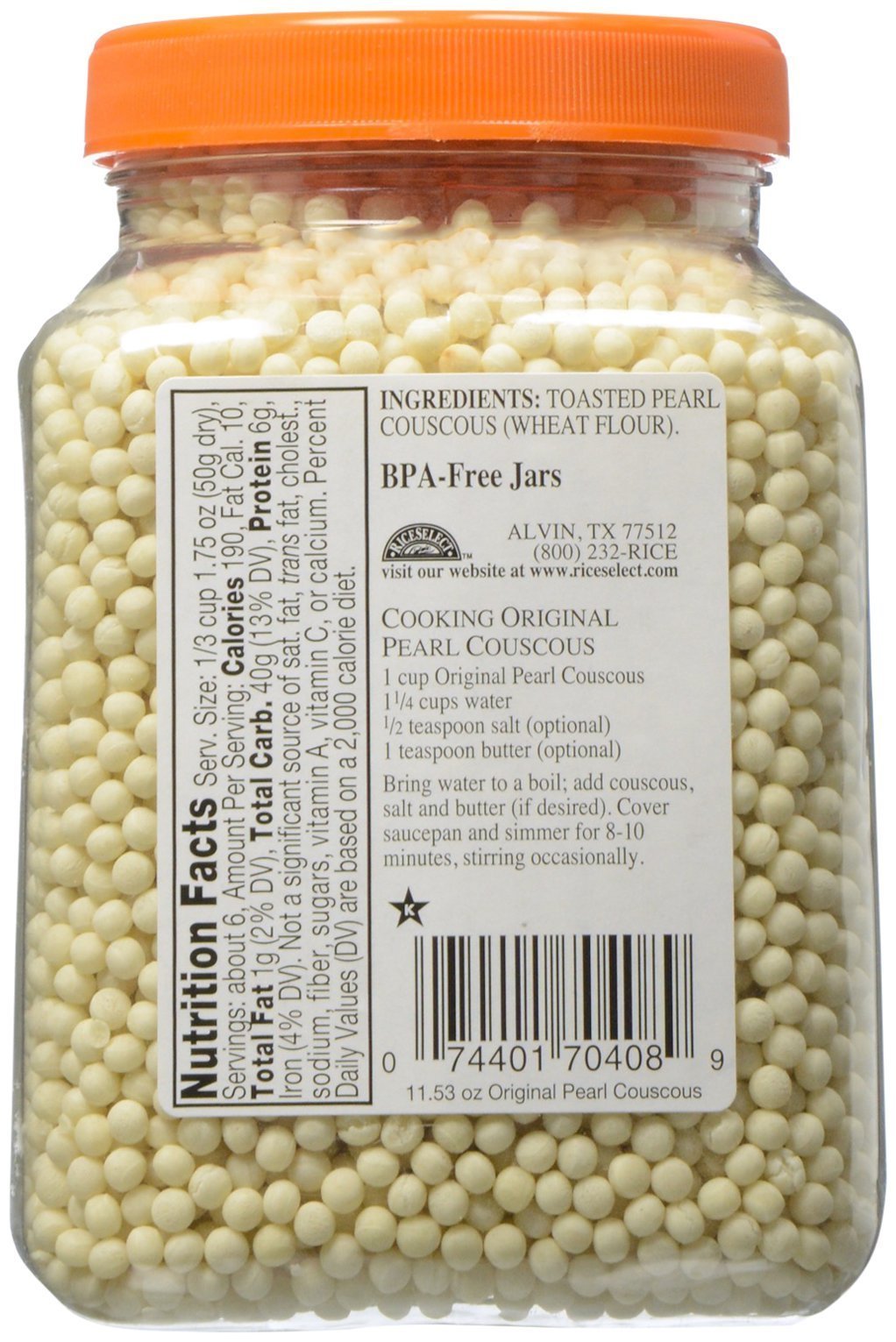 Riceselt Original Pearl Couscous, 11 oz