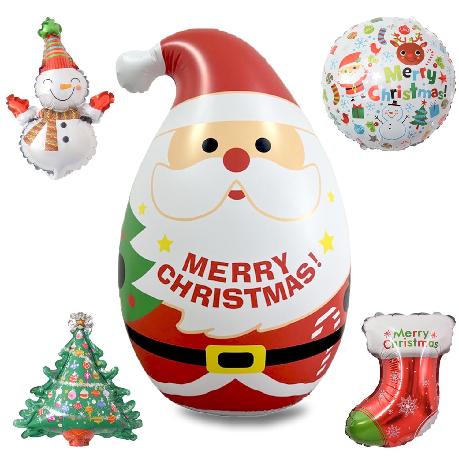 サンタクロース 雪だるま 大型 クリスマス デコレーション Amazon | クリスマス サンタクロース バルーン 飾り 雪だるま 風船