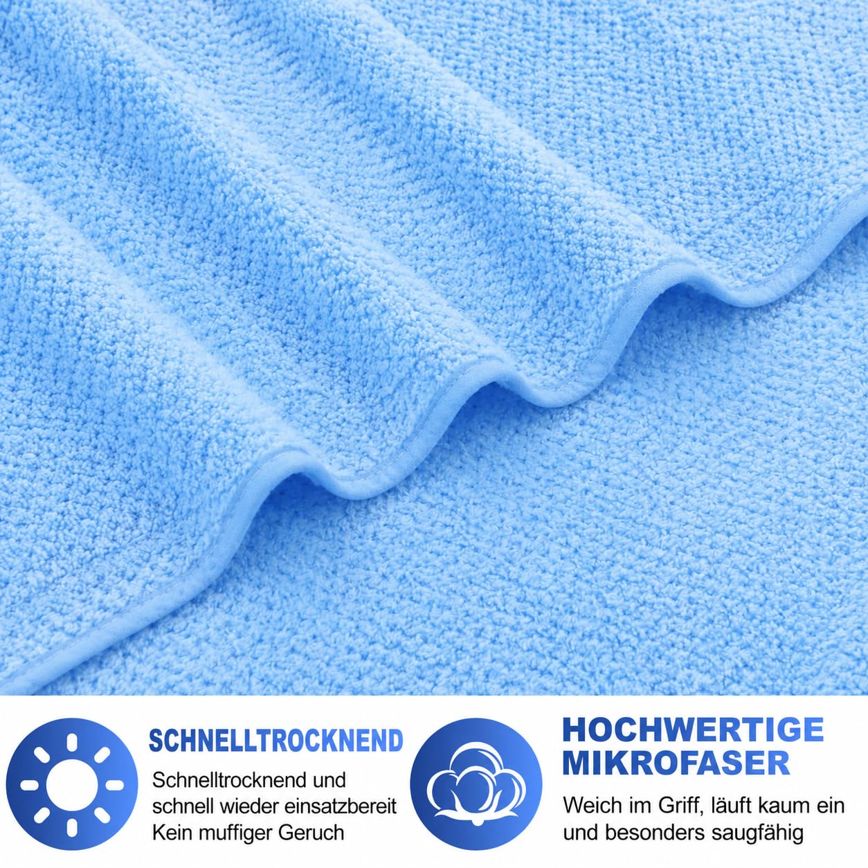 16 Stück Mikrofaser Handtücher Set, 70 x 140 cm Schnelltrocknend Badetücher, Saugstark Weiche Duschtücher für Bad Fitness Reisen Haushalt(Rosa, Lila, Grün, Blau)