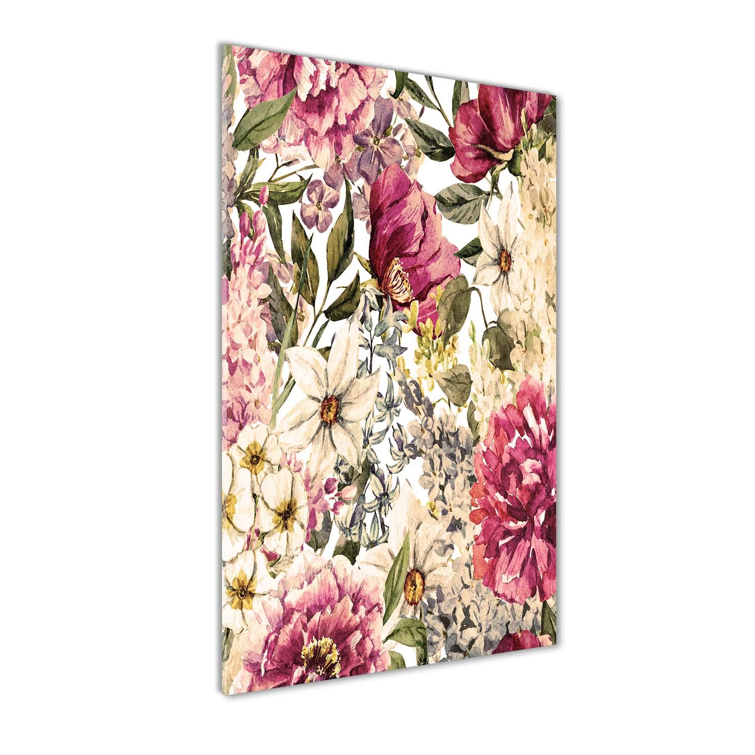 Image sur verre fleurs roses 50x100 cm pour décorer votre salon chaleureux