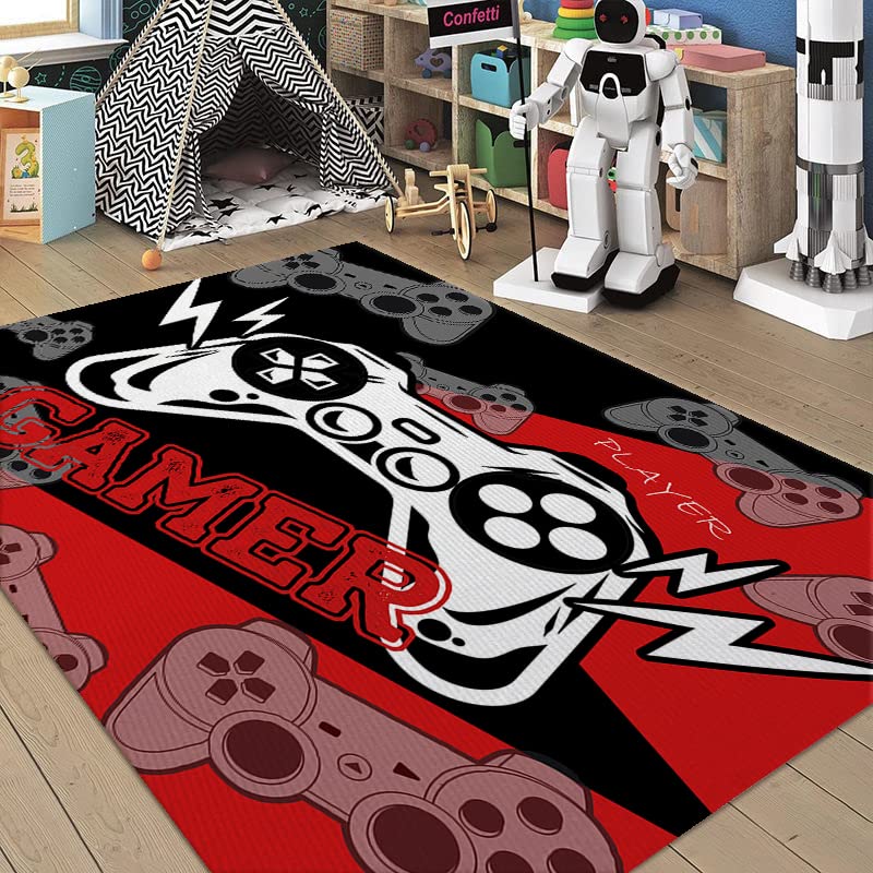 GIPMohawk Home In Gray Control 5'x8' Area Kids Gameroom Rug 浴室用具