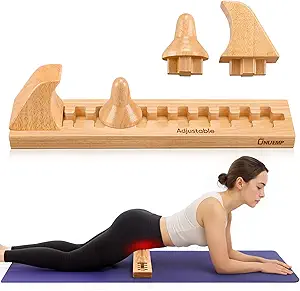 ONUEMP Psoas Release Tool, Wood Fully Adjustable Hip Hook Psoas Muscle Release Tool, for QL, Hip Flexor, Back, Hamstring, Glute, Iliacus and Neck Pain Relief - Deep Tissue Myofascial Release