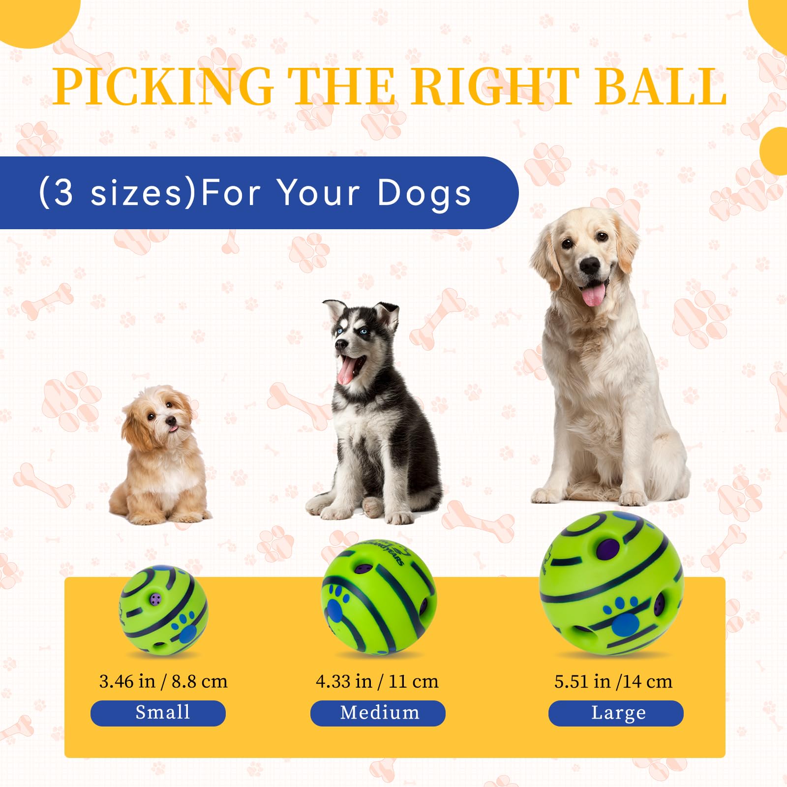 Yifugad Interactive Giggle Ball for Dog Squeaky Toy Keep Your Dog Happy All Day - Image 4