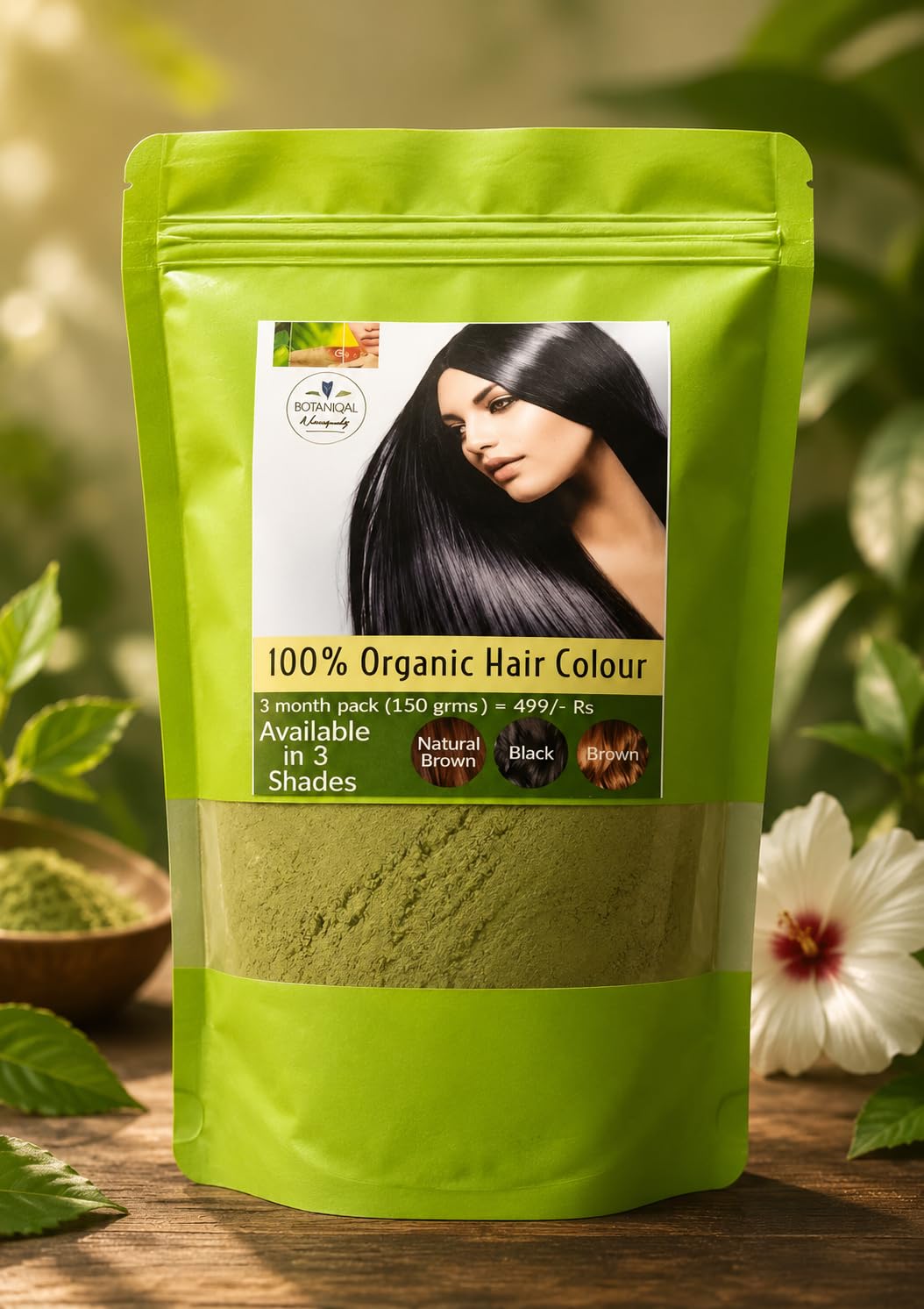 100% Organic Hair Colour (brown)-image-42