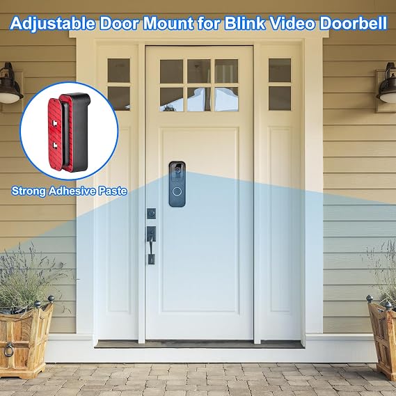 Blink Doorbell Mount for Video Doorbell Camera,Adjustable Angle Doorbell Mounting Bracket Accessories (Black)(Camera not Included)