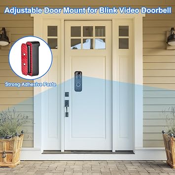 Blink Doorbell Mount for Video Doorbell Camera,Adjustable Angle Doorbell Mounting Bracket Accessories (Black)(Camera not Included)