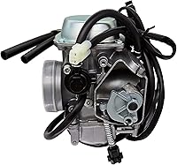 Vista 3 de Carburador compatible con Honda Foreman 400 450 TRX450ES TRX450FE TRX450FM TRX450S TRX400FW Carb w/Acelerador