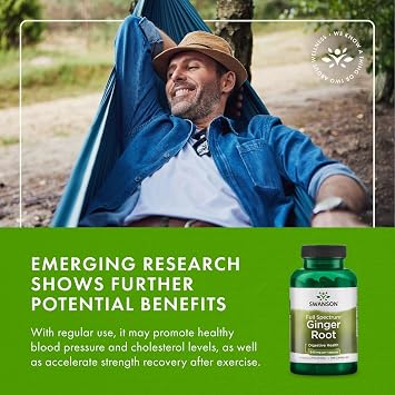 Swanson Full Spectrum Ginger Root 540 mg, 100 Capsules, 2 Pack | An Excellent Stomach Soother and Digestive System Tonic, a Traditional Chinese and Ayurvedic Favorite, Non-GMO