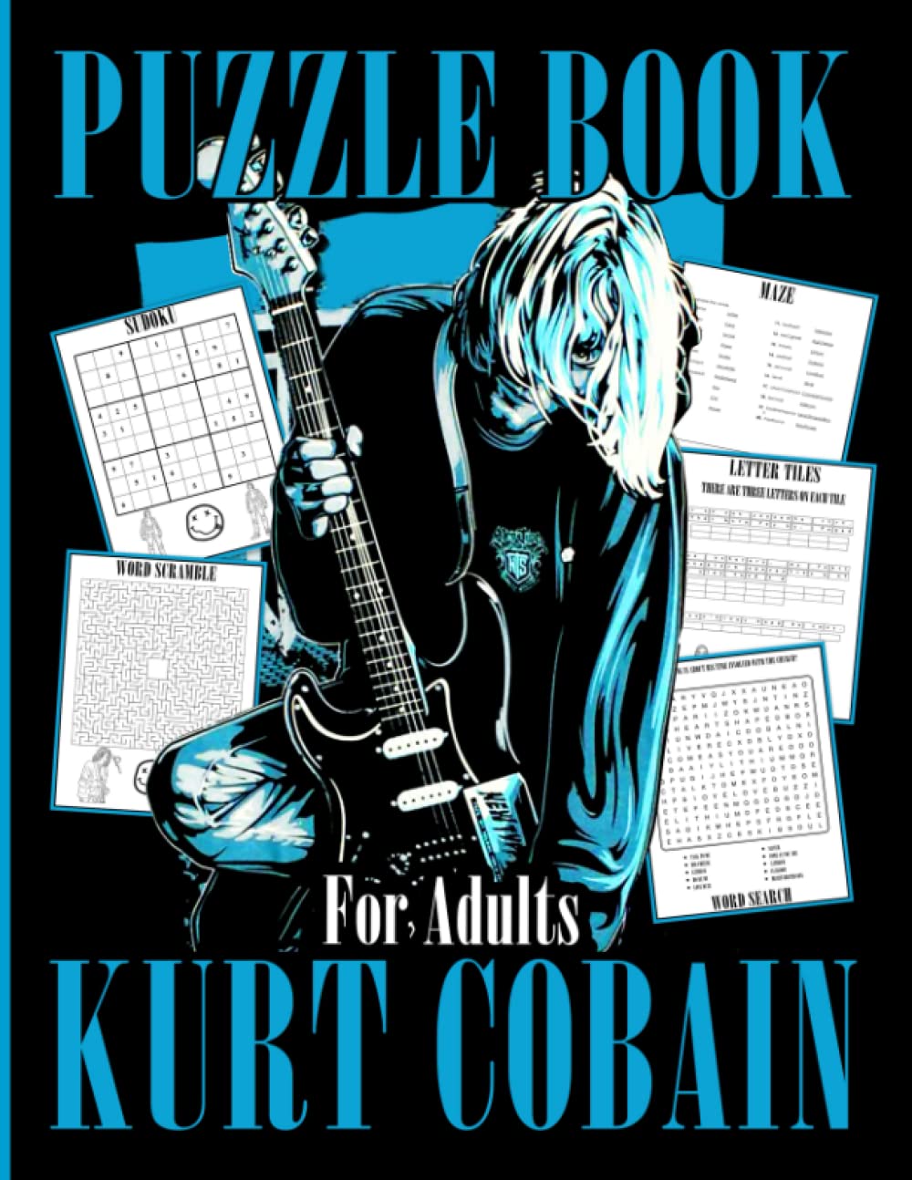 Kurt Puzzle Book: Mindfulness Premium Edition Cobain Word Search Get Well Gifts Adult Activities Books