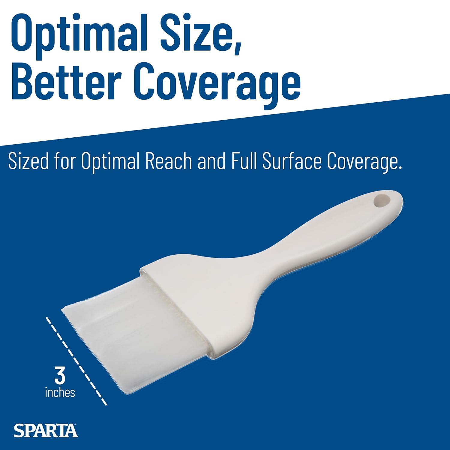 Carlisle FoodService Products CFS 4039202 Galaxy Pastry Brush, 3", White (Pack of 12)