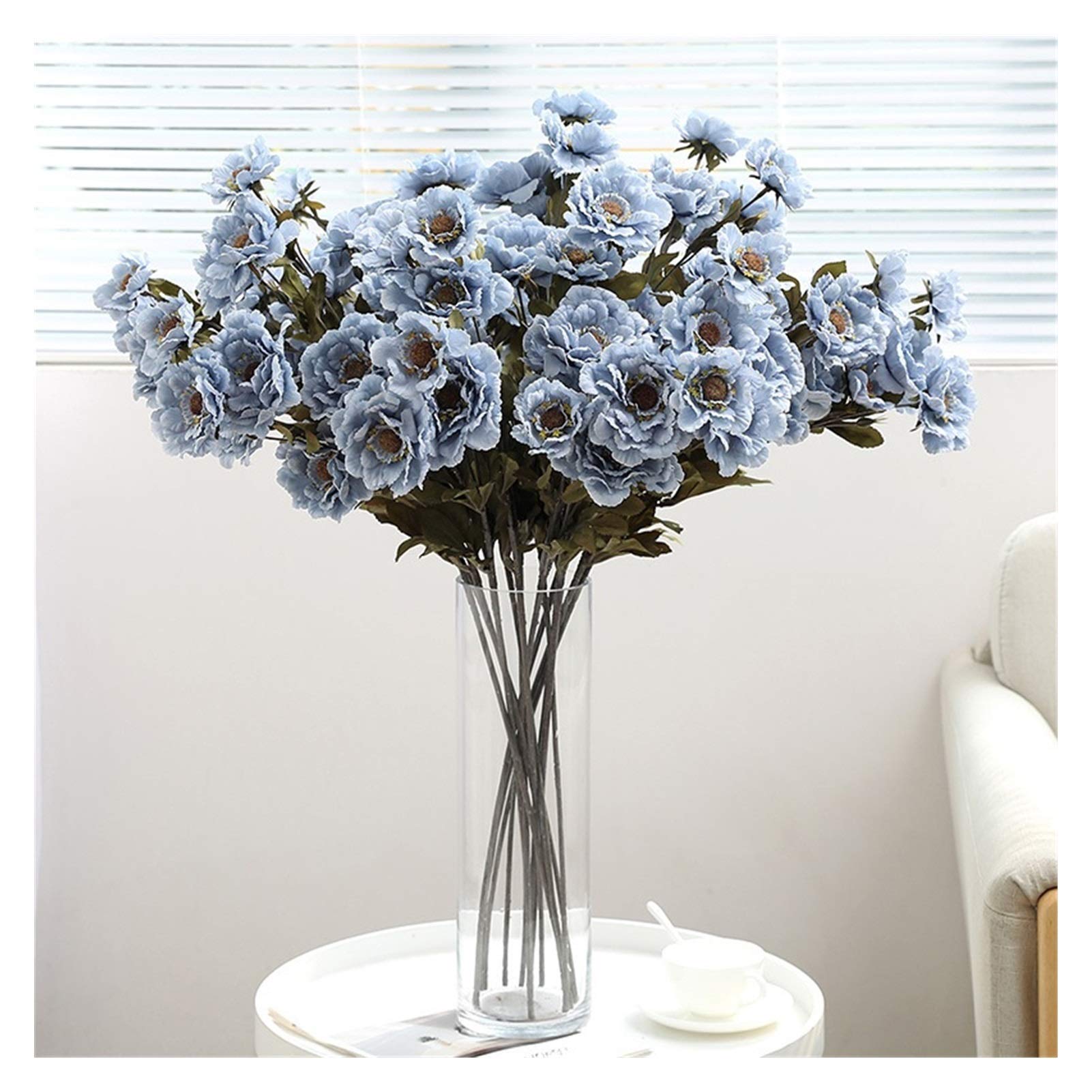 Fleurs sèches Nouvelle pivoine tissu de soie simulation fleur décoration de mariage bricolage guirlande cadeau décoration maison artisanat plante fleur artificielle (couleur : champagne)