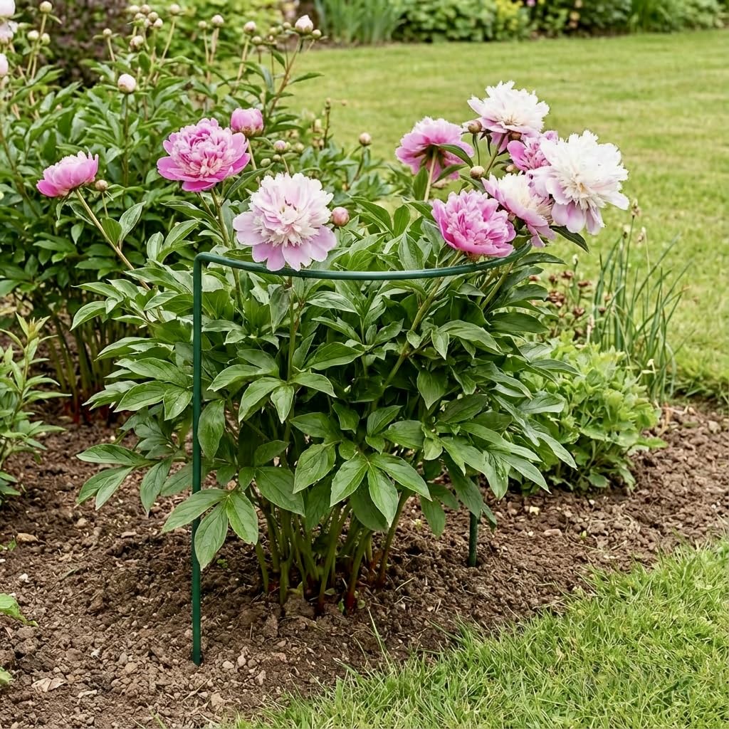GAP GARDEN PRODUCTS 15" x 34" Border Support, Metal coated Green (pack of 8)