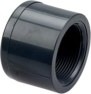 NIBCO 4517-3 Series PVC Pipe Fitting, Cap, Schedule 80, 3/4" NPT Female