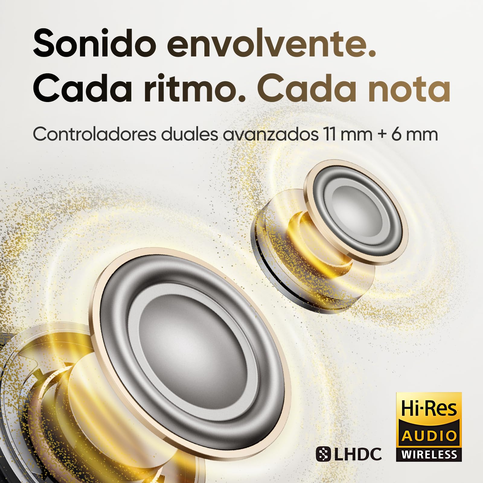 realme Buds Air 8 Auriculares Bluetooth Inalámbricos, Traducción AI, Controladores Duales 11+6mm, Batería 58H, Control Táctil, Carga Tipo-C, Reducción de Ruido, Bluetooth 5.4, IP55, Gris