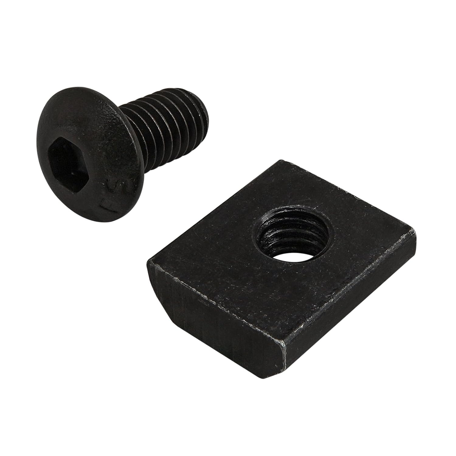 80/20 Inc., 3426, 10 Series, 10-32 X 3/8" Button Head Socket Cap Screw (BHSCS) Slide-in T-Nut (15 Pack)