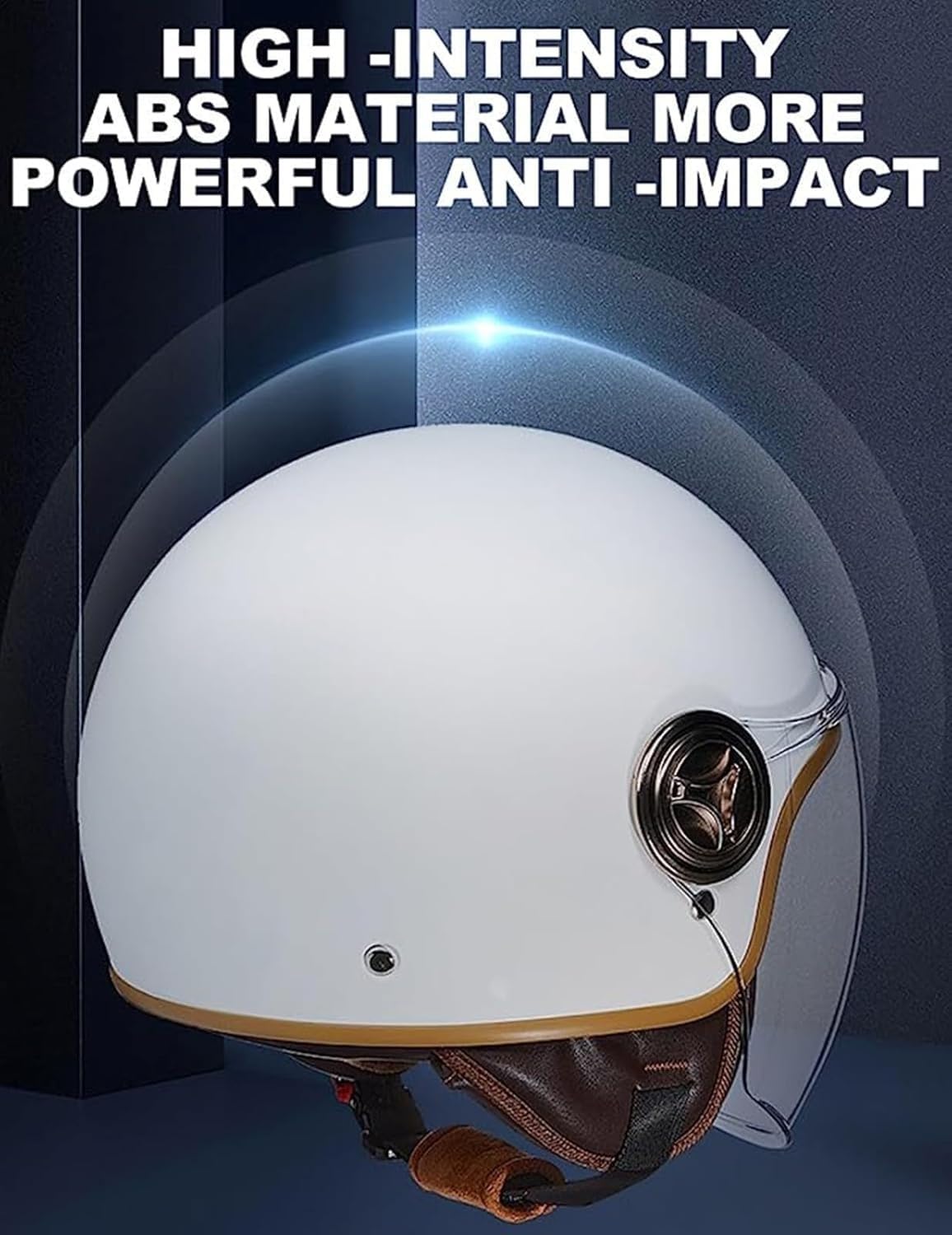 Open Face Kask motocyklowy z certyfikatem ECE 3/4 pół z osłoną przeciwsłoneczną dla dorosłych mężczyzn kask motocyklowy damski kask motocyklowy D,54-61 cm