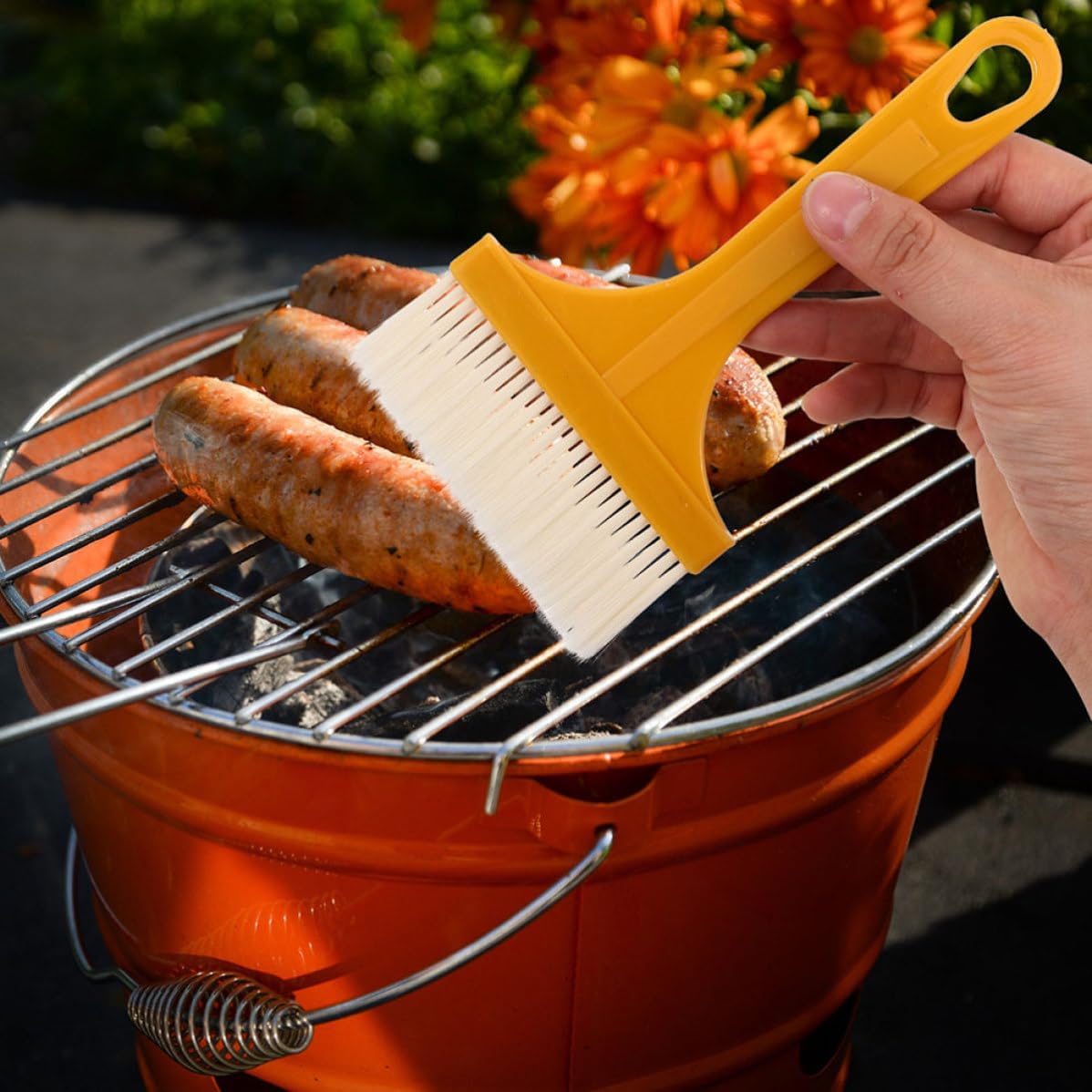 NOLITOY 10pcs Kitchen Basting Pastry Brush Set for Cooking and Baking, Lightweight Plastic Oil Butter Sauce Brush with Sturdy Performance, for Grilling and Baking