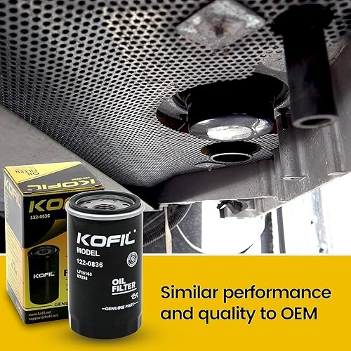 Miniatura 3 de Filtro de aceite 122-0836, compatible con generador RV QG 55007000, spin-on, reemplaza B7238, 84398, PH2875, LF16165, PH10027, LF644, 7398, 57398 (2