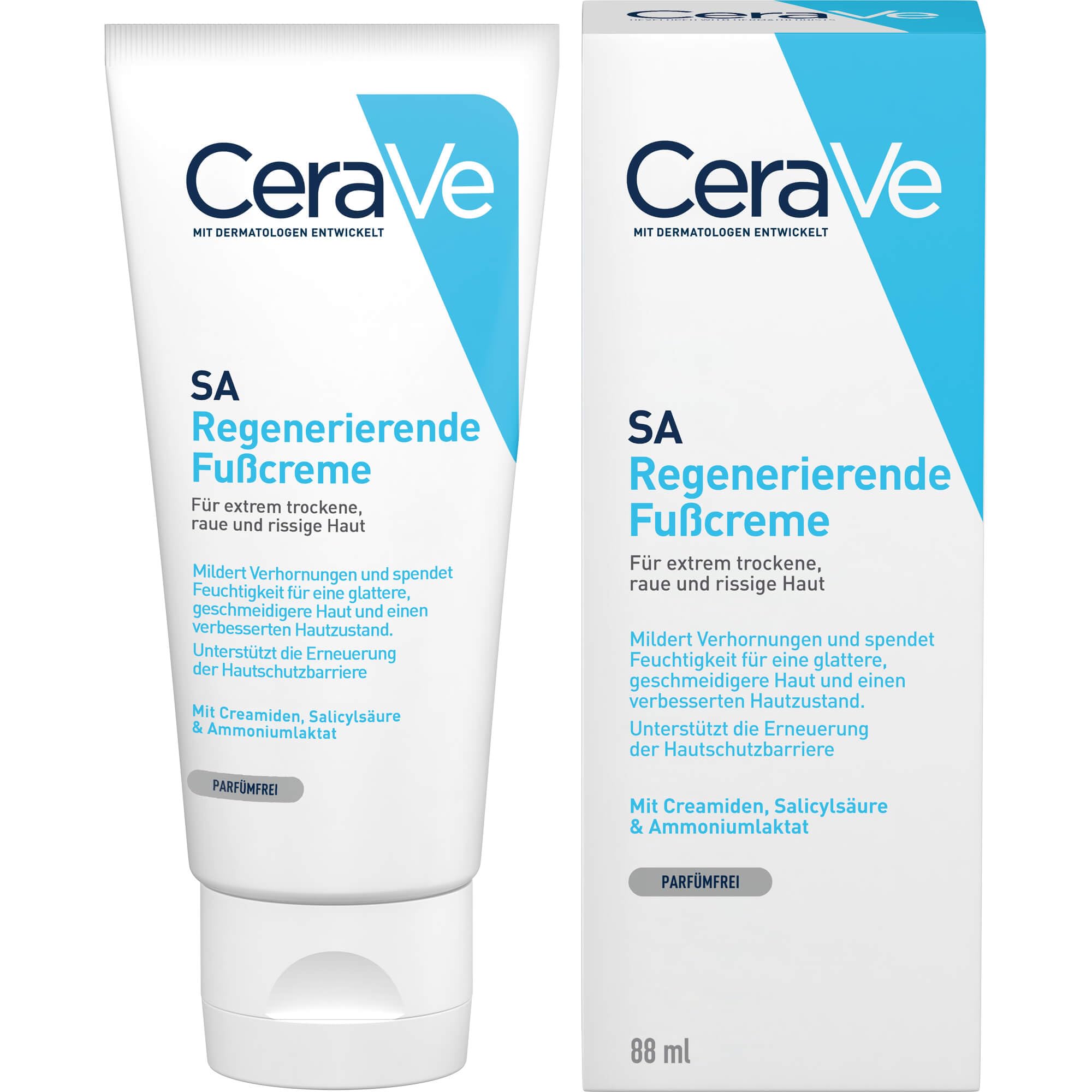 SA Renewing Foot Cream, With salicylic acid, 3 essential ceramides & ammonium lactate, For extremely dry, rough, and bumpy feet, 88 ml/3 oz