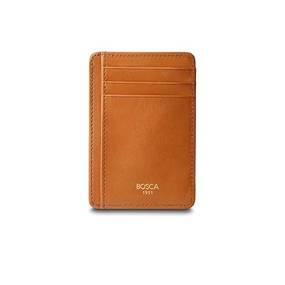 Bosca Old Leather Seven Pocket ID RFID Card Case Men