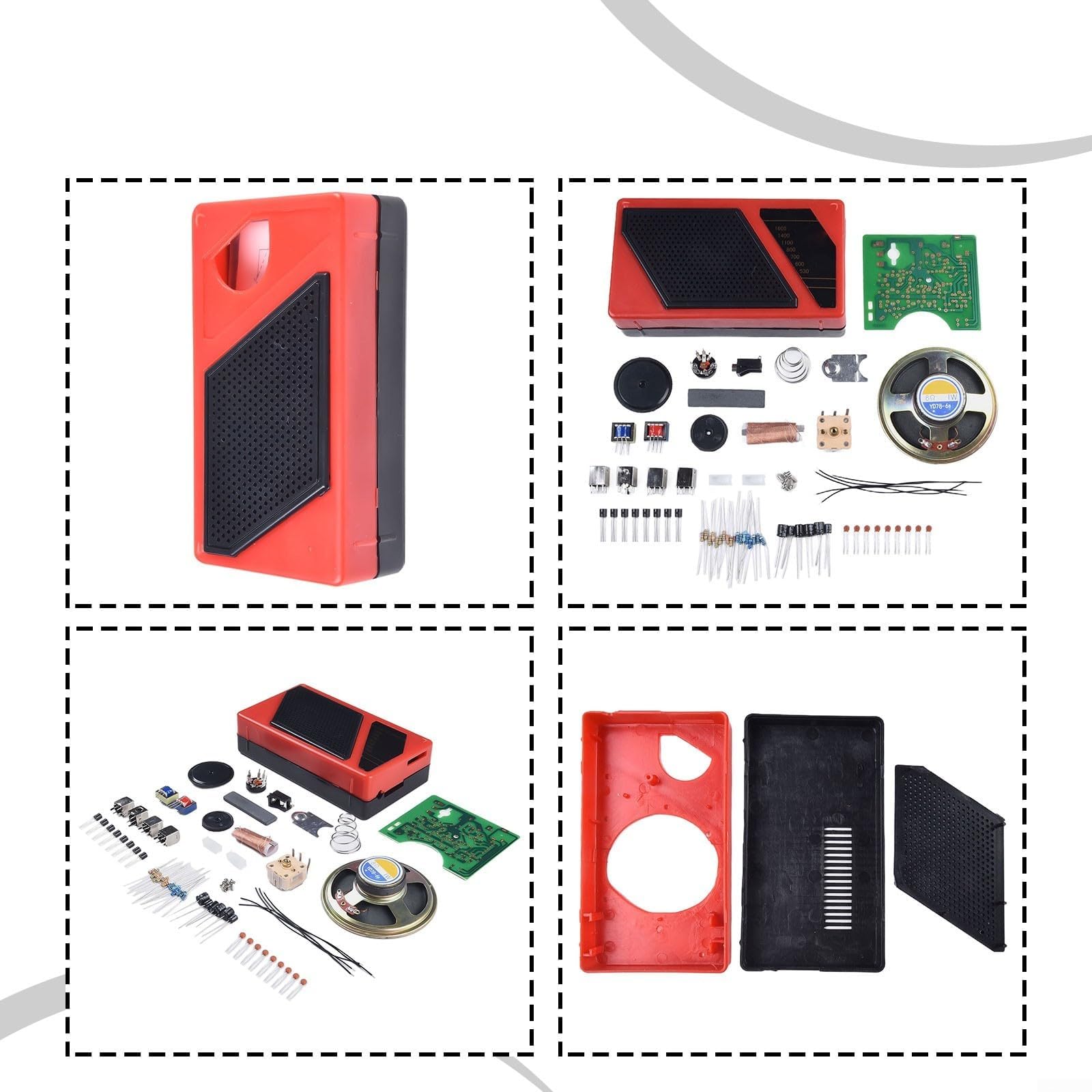 Monta fácilmente tu propia radio de ocho tubos con este kit de producción electrónica de bricolaje diseñado para principiantes