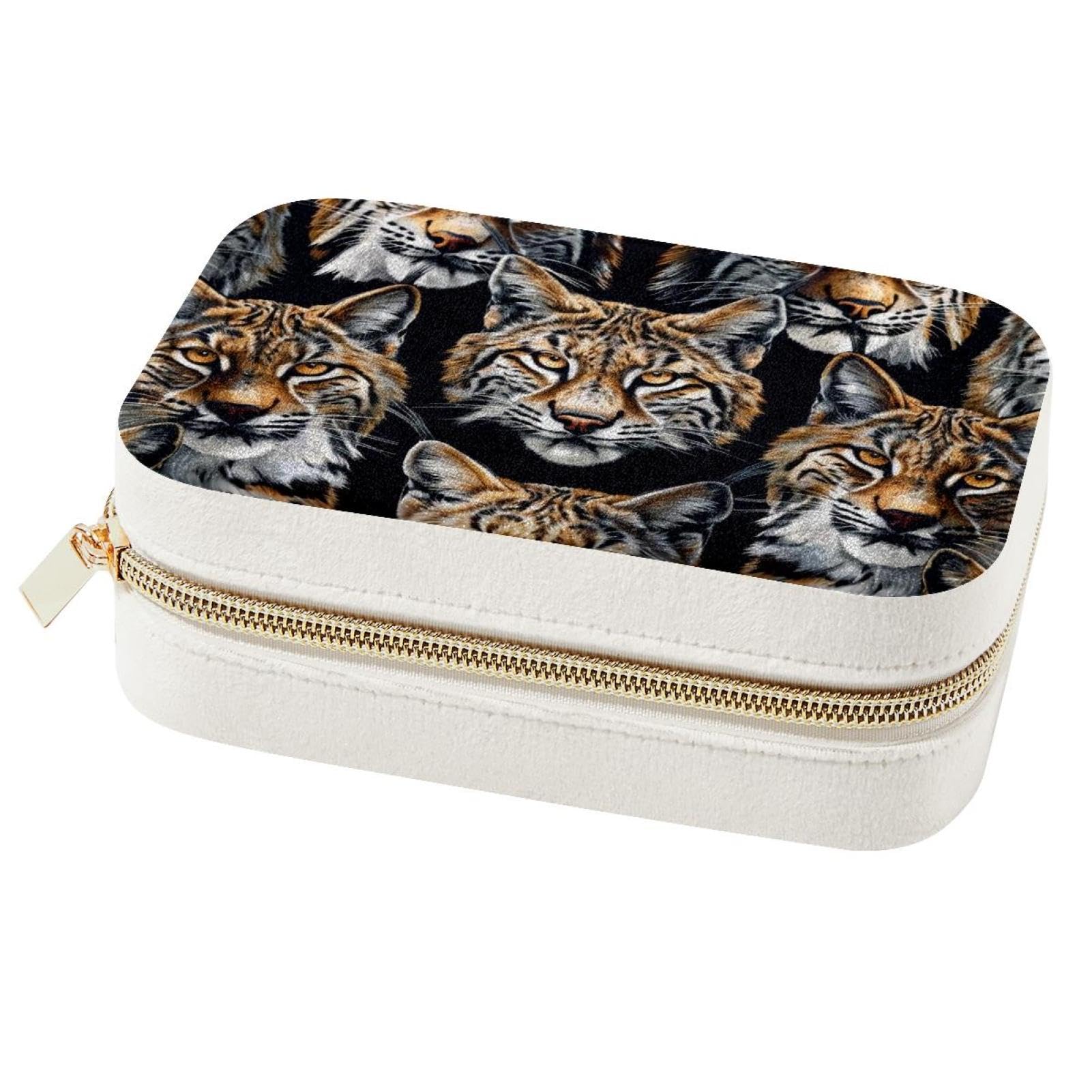Boîte à bijoux portable Lynx pour boucles d'oreilles et bagues