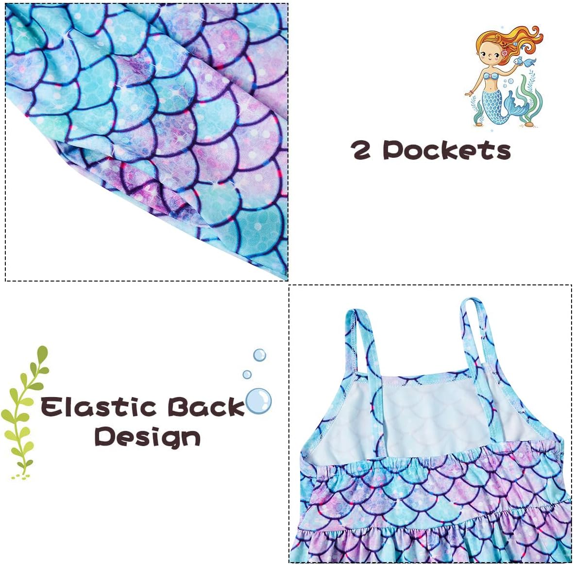 Vieille Baby Toddler Girl Cute Strap Jumpsuit One-piece Romper with Pockets 1-8 Years - Image 7