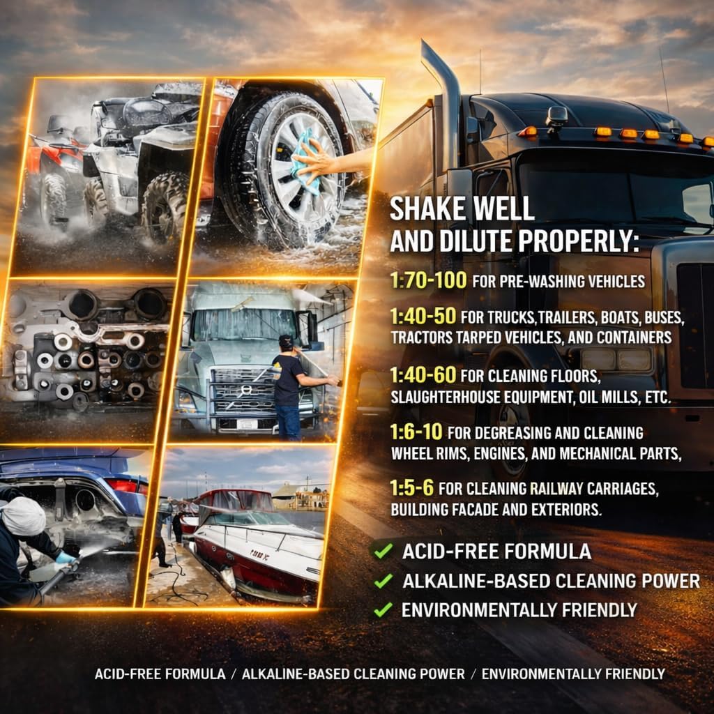 ATAS Dimer 900ml – Heavy-Duty All-Purpose Cleaner & Degreaser | Ultra-Concentrated Industrial Strength for Grease, Oil, Grime on Engines, Tires, Tools & Machinery - Image 4