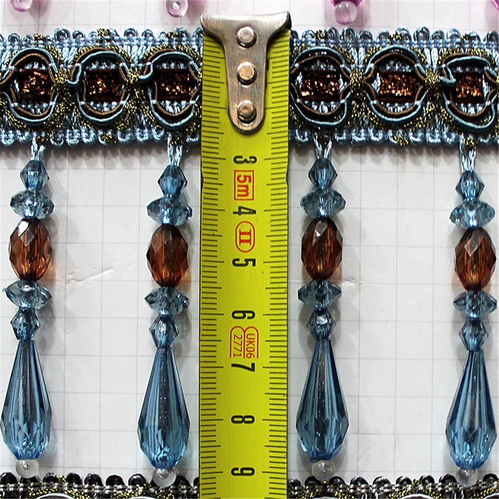 Frange En Dentelle à Pompons De 3 Mètres - Décoration Pour Rideaux, Costumes, DIY Et Loisirs Créatifs - 3