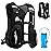TRIWONDER Running Vest for Men Women Hydration Backpack Water Pack 5.5L Lightweight Runner Marathon Trail Hiking Cycling (02 Black 5.5.5L - with 2L TPU Water Bladder)